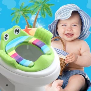 Potty Training Made Easy: Safe & Comfy Seat with Armrests (Travel Friendly!)
