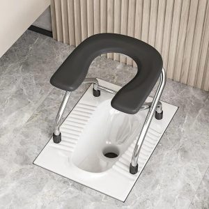Standard round toilet seat designed for a comfortable fit on most household toilets.