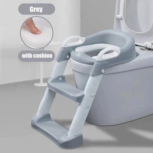 Adjustable toilet seat with soft, removable padding for ultimate comfort and easy cleaning.