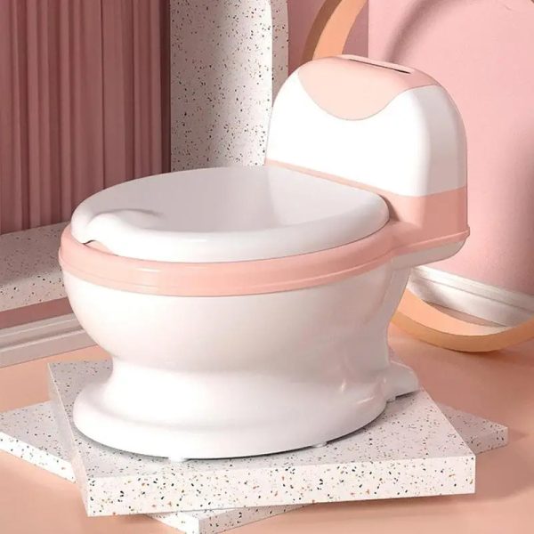 easy-to-clean American Standard child toilet seat surface.