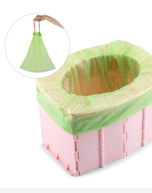 Lightweight and foldable portable potty seat for easy storage