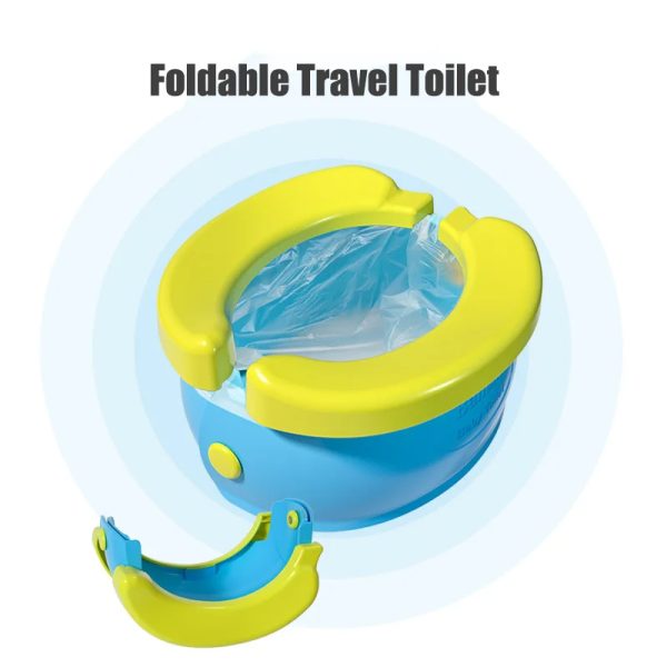 ompact, folded travel potty for easy storage