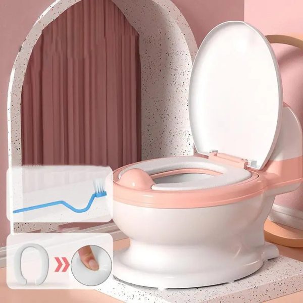 American Standard child toilet seat designed for universal compatibility with most standard toilets.