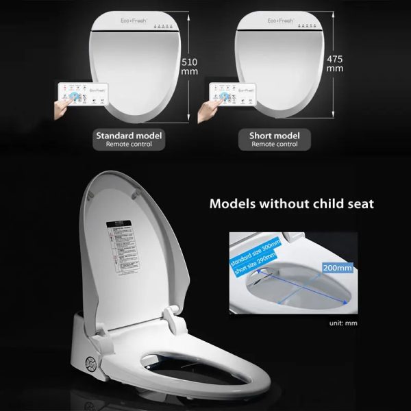 EcoFresh smart toilet with a heated seat for added comfort and warmth, especially during cold weather.