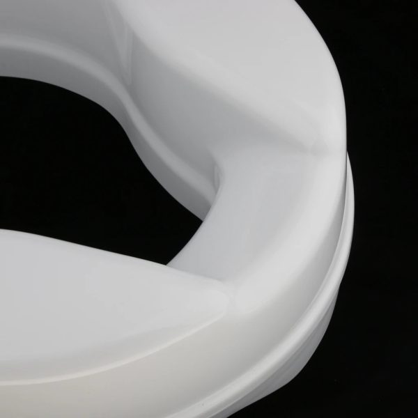Adjustable toilet seat riser with a comfortable padded seat for added comfort and security