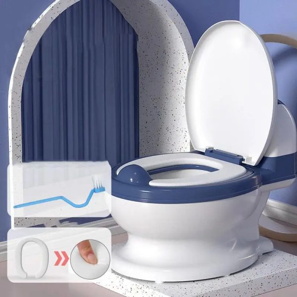 American Standard child toilet seat with adjustable features to grow with your toddler.