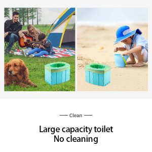 Hygienic and convenient portable potty with disposable liners